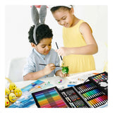 Art set with 145 pieces in box, multicolored