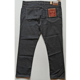 Dark grey cotton-blend solid plus size men's jeans - mid rise with button closure