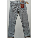 Grey cotton blended tapered jeans for men, solid pattern with mid-rise fit and button closure