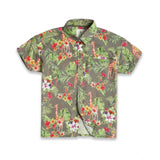 Gray Lycra printed boy's casual wear short sleeve shirt & shorts set, vibrant patterns on display