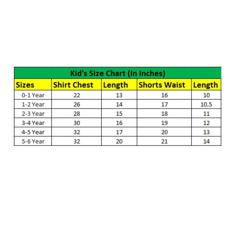 Green twill cotton printed shirt and shorts set for boys, collared short sleeves
