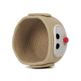 Cotton Pen Holder Inch Pack of 1 Storage Basket For Clothes (Beige)