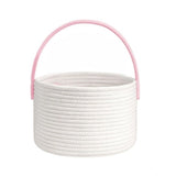 Cotton Bucket Inch Pack of 1 Storage Basket For Clothes (White)