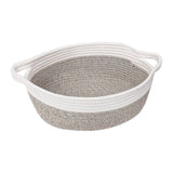 Cotton Baby Gift Basket Inch Pack of 1 Storage Basket For Clothes (White)