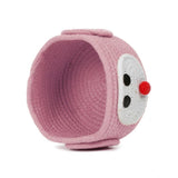 Cotton Pen Holder Pack of 1 Storage Basket For Clothes (Pink)