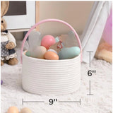 Cotton Ear Toys Bucket Pack of 1 Storage Basket For Clothes (White)