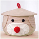 Cotton Gudda Pack of 1 Storage Basket For Clothes (Beige)