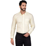 Lemon cotton men's casual full sleeve solid shirt, soft and comfortable for everyday wear