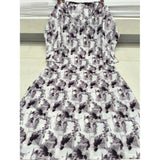Women's wine-colored cotton blended printed 3/4th sleeve V-neck kurti on hanger