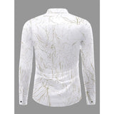 Green PollyCotton men's casual textured full sleeve collar shirt on hanger