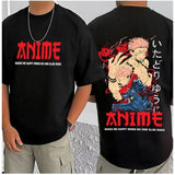 Black cotton blend men's printed round neck half sleeve t-shirt, casual wear on mannequin