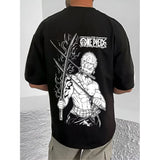 Black cotton blend men's casual printed round neck t-shirt with half sleeves