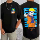 Black cotton blend men's casual printed round neck half sleeve t-shirt with vibrant design detail