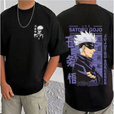 Black cotton blend men's casual t-shirt with printed design, half sleeve round neck