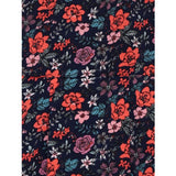 Multicolor polyester crepe embellished knee-length dress for girls