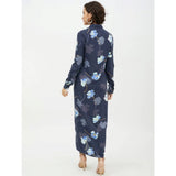 Women's long sleeve dress with a floral pattern