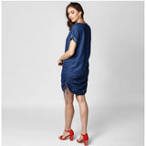 Women's short sleeve denim dress