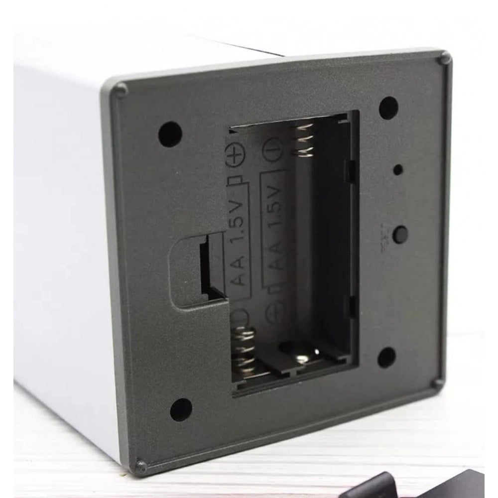 Assorted plastic pen holder with LCD display digital alarm clock for desk organization