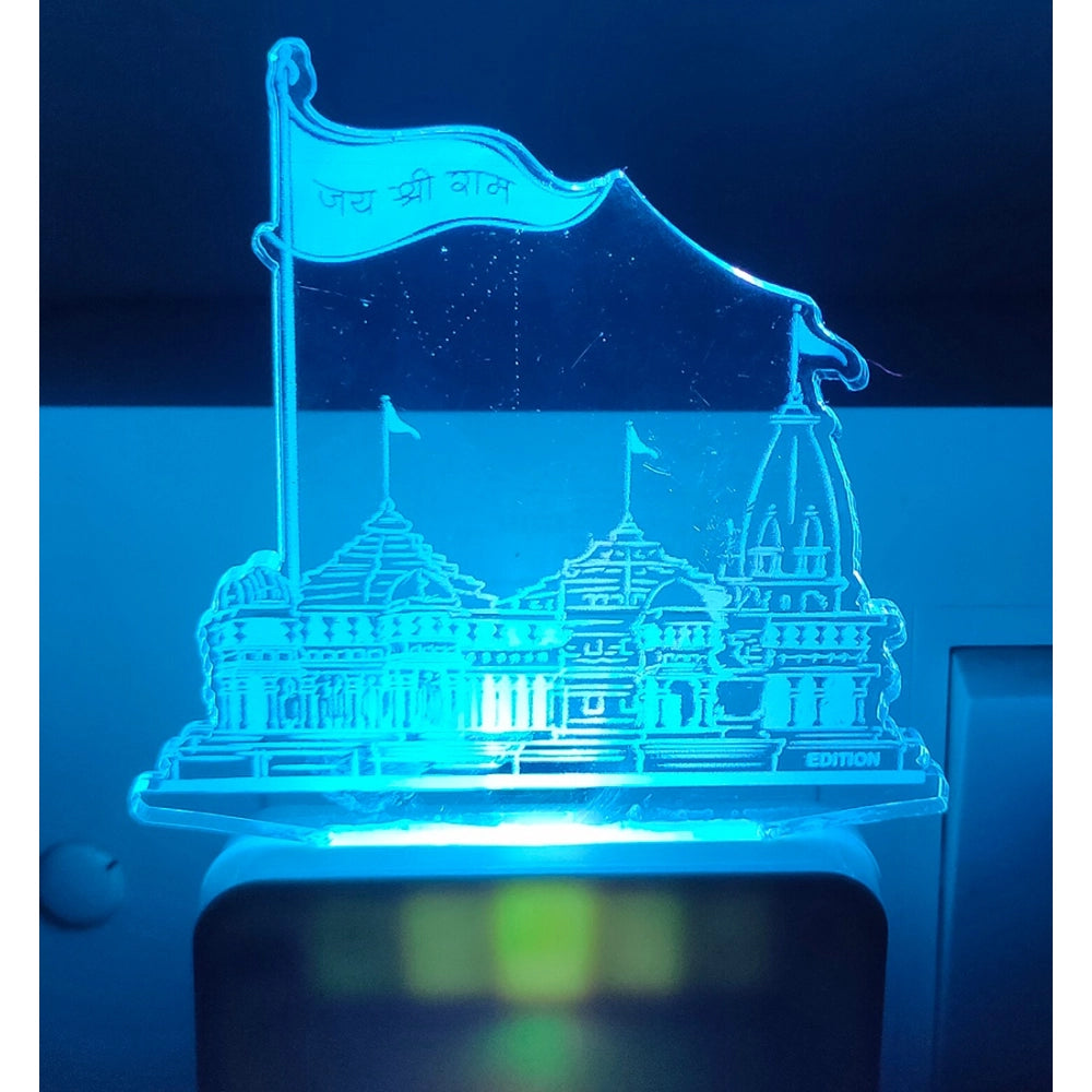 Jain temple night lamp with AC adapter, India theme