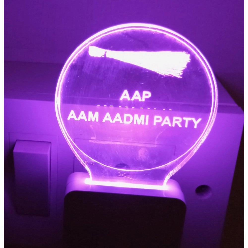 AAP Party logo AAMI night lamp purple light