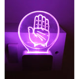 Congress AC Adapter Night Lamp, purple glow