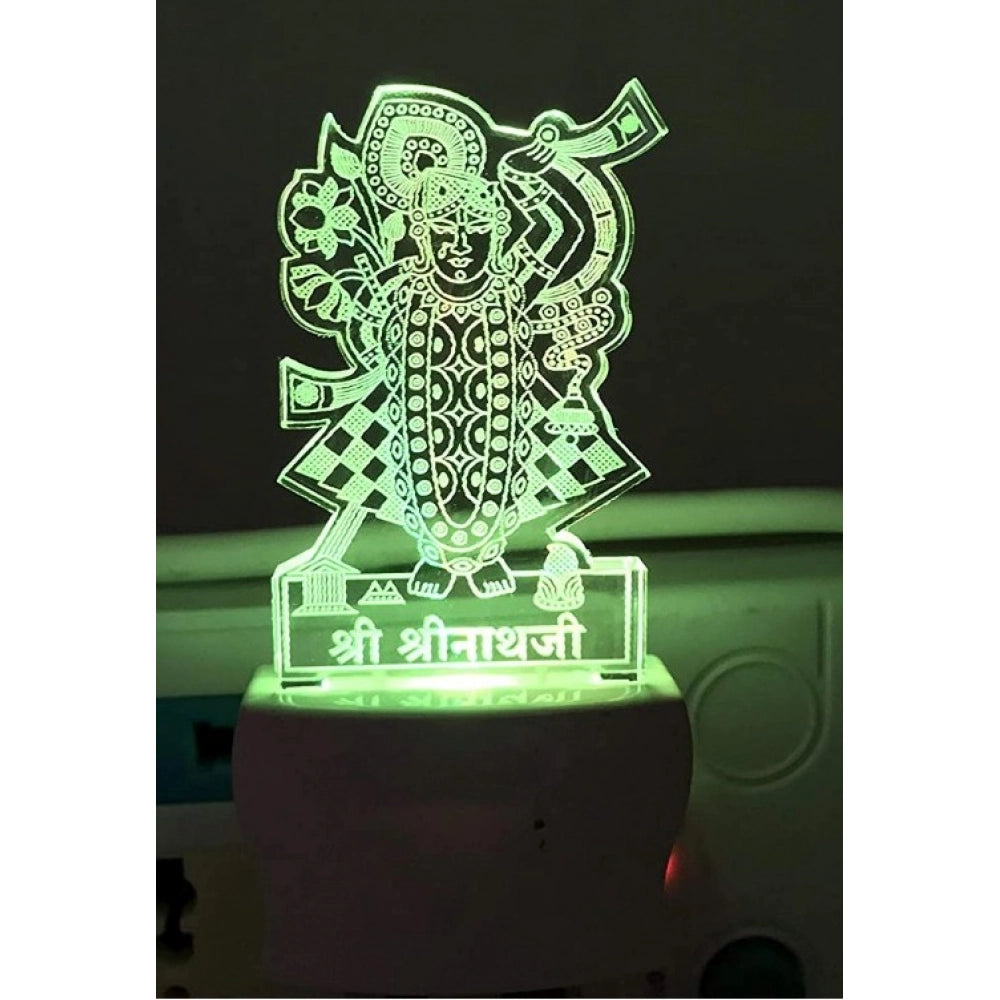 Votive light candle holder, green and white design