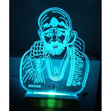 AC adapter night lamp with Shirdi Sai Baba figure