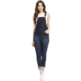 Denim dungaree pant blue women's fashionable outfit