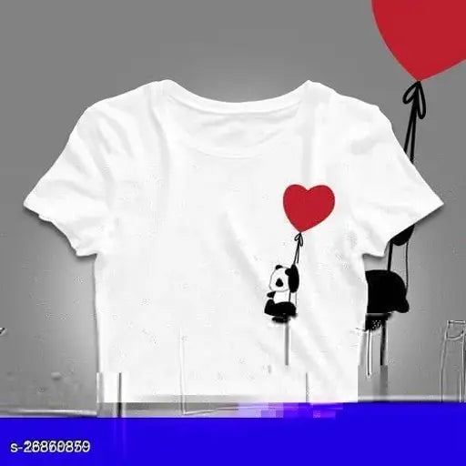 Pretty Sensational Women's Cotton T-Shirts (PACKUP 1), short sleeves, printed design, sizes S to XL, made in India