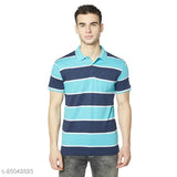 EKFX blue, cotton blend short sleeves men's t-shirt, trendy fashion for Indian summer