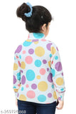 Wool high neck sweatshirt, self-designed net pattern for girls aged 2-10 years, cozy chic from Elevate Her Style, India