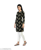 Women's indiweaves digital print velvet warm kurtis pack of 2