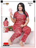 Ivanyas printed nightwear set, Indian-origin lounge clothing for sleep and leisure