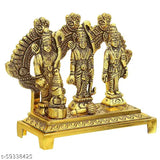 Oxide Metal Shri Ram Darbar with Hanuman Ji - Indian home temple idol (10x10x4cm)
