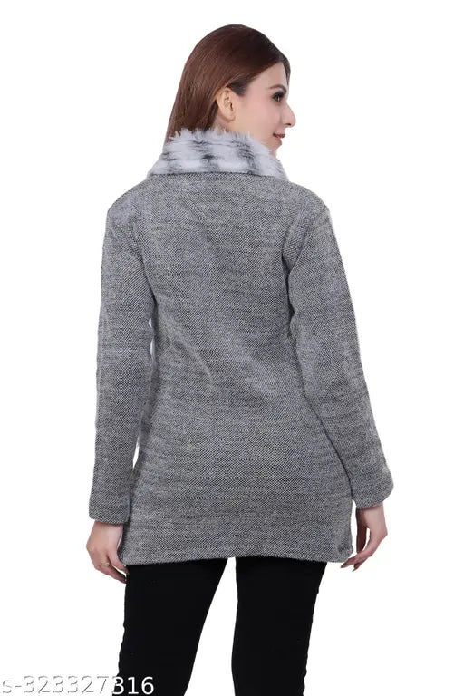 Acrylic lightweight, warm & stylish women's sweater in sizes L, XL, free size - fashionable sweater on hanger, India origin