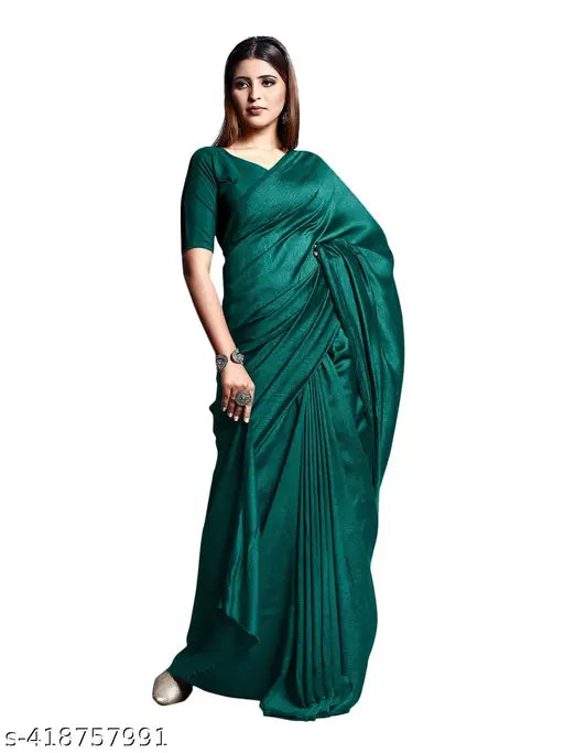 Vichitra Silk Georgette saree with unstitched blouse piece for women's party wear, perfect for festive fashion