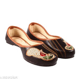 Synthetic leather embellished mules by Women Designing Bally, featuring a closed back and available in sizes IND-5, IND-9, IND-10
