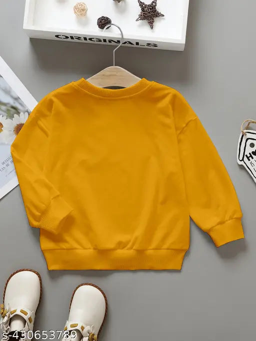 Kids Sweatshirts | Cap Printed Sweater | Fleece Sweatshirt
