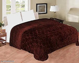 Floral double mink feel polyester blanket, heavy winter 90x86, rich vibrant geometric pattern