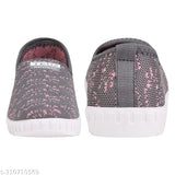 Grey Pink Nubuck LISA 6 slip-on sneakers, textured Cozzyfeet for fashionable comfort and stylish look, made in India
