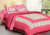 White, cotton elite classy bedsheets from India, luxury bedding set
