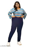 Plus Size Premium Quality Dark Blue Color Denim Jeggings.