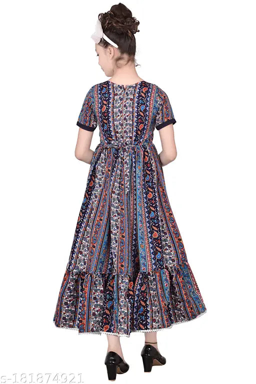 Cotton blend summer gown dress for girls, especially designed for comfort and style by MTM Enterprises