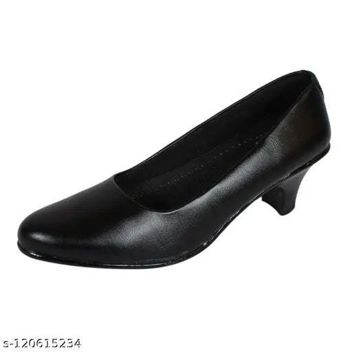 Synthetic leather women's & girls lightweight heel bellies - fashionable ballet flats with straps for casual or formal wear, India origin