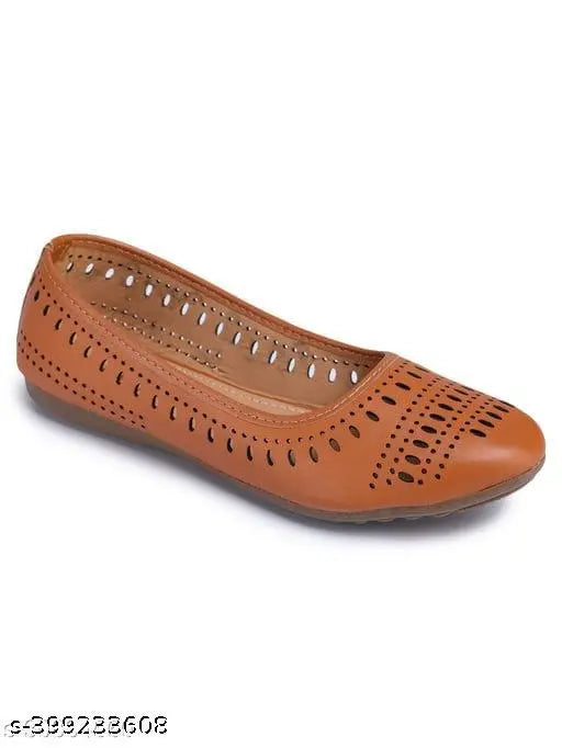 Synthetic Shirazee Fancy Belly, closed-back ballerina shoes in Indian sizes IND-5 to IND-9