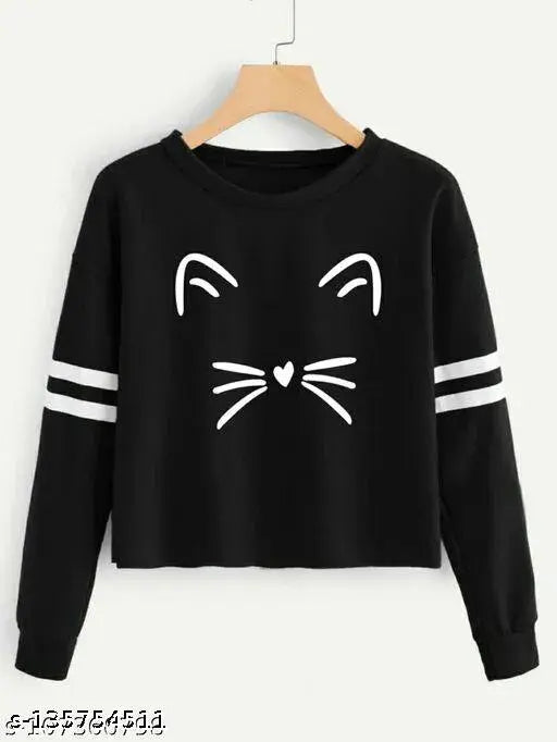 Delux Look branded cotton blend long sleeve t-shirt, printed with net design, size S from India