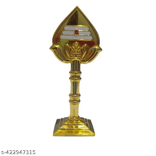 Engraved Lord Skanda Murugan Subramaniam Swamy metal figurine, 7cm height for study room/Pooja room/office table, adhesive backing for display on car dashboard or other surfaces
