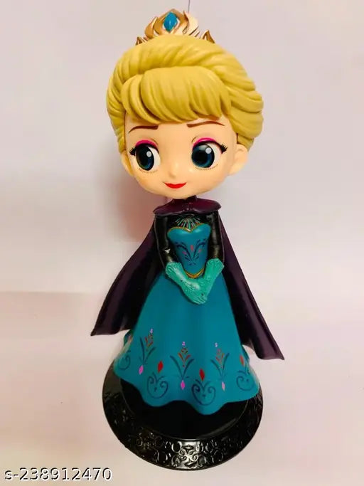 FrozenQueen Elsa coronation style action figure, Indian limited edition, 15cm tall for car dashboard or desk decor