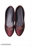 PU ballerinas, solid pattern, Indian-made party wear - Bootify BT-06
