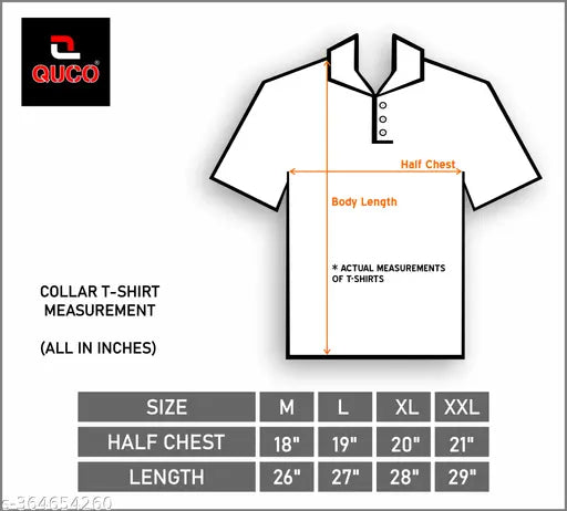 Cotton striped short-sleeve Quco color block polo t-shirt for men, size M (36in x 26in) - India